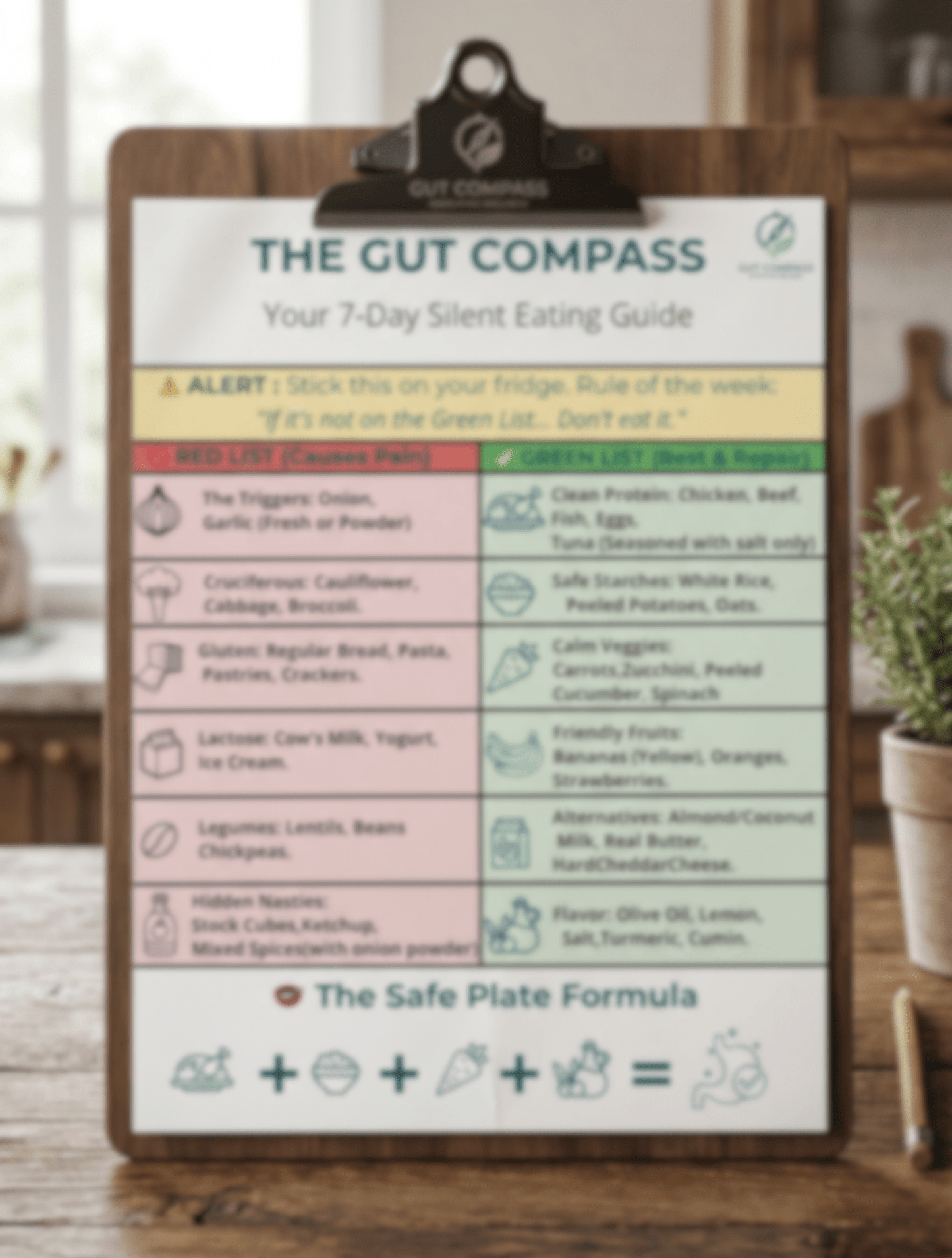 The Gut Compass: 7 - Day Flat Belly Protocol - Gut Compass