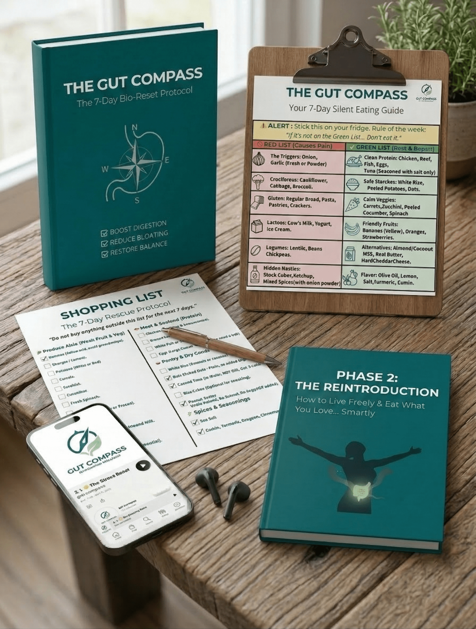 The Gut Compass: 7 - Day Flat Belly Protocol - Gut Compass